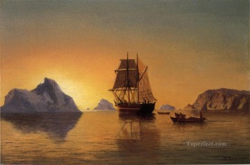 William Bradford Painting - Una escena ártica William Bradford
